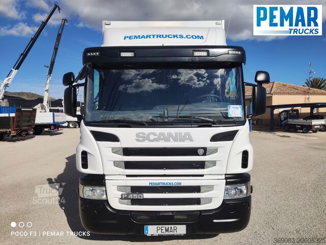 Box body SCANIA P 450 6X2 CAJA CERRADA