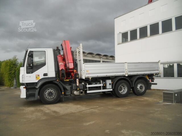 Grúa montada sobre camión + volquete Iveco Stralis AD260S310