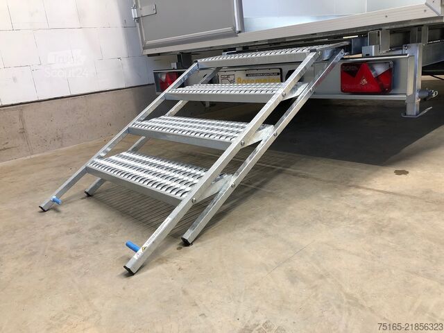 Chladiarenské prívesy a mraziarenské prívesy UNSINN UKH 6C 3620 Seitentür+Treppe Kühlanhänger
