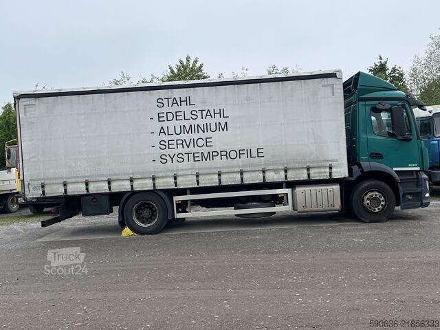 Camion plateau avec bâche Mercedes-Benz Antos 1827, Euro 6, Schiebeplanen-LKW