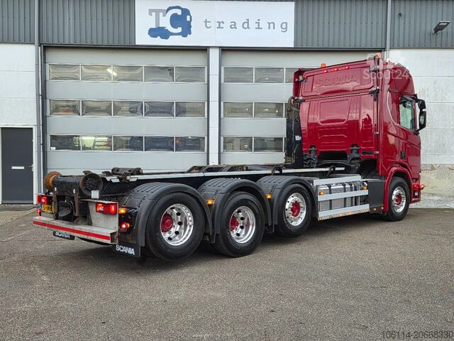 System med krogarm Scania R450 8x2 VDL hooklift / full air