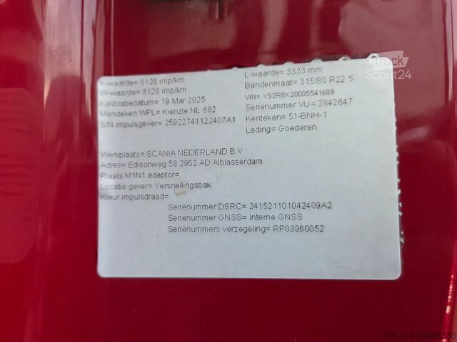 System med krogarm Scania R450 8x2 VDL hooklift / full air