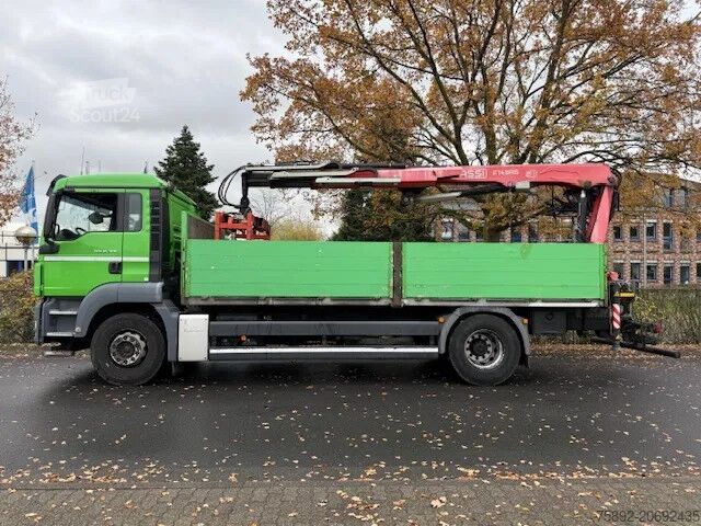 Platform aanhanger MAN TGS 18.360 Fassi F145AS22 Baustoff/Eu5