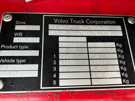 Volumen trækker VOLVO FH 500 E6, STANDKLIMA, LOW DECK , I-SHIFT,VEB+,