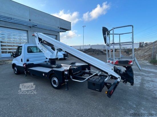 Working platform truck IVECO DAILY 35S14, HUBARBEITSBĂĽHNE PALFINGER P200TXE