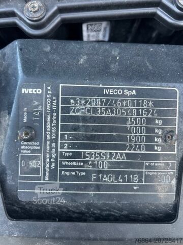 Working platform truck IVECO DAILY 35S14, HUBARBEITSBĂĽHNE PALFINGER P200TXE