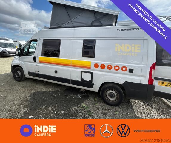 Husbil Fiat Ducato Weinsberg Carabus 600 K | Tetto a soffietto | Anno | Euro 6