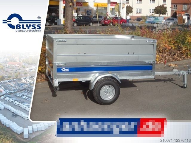 Bilsläp BLYSS PKW Anhänger 183x118x69cm Anhänger 750kg zGG