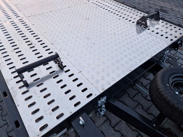 Autotransporter Anhänger trailershop Carexpert premium black 600x206cm Tridem