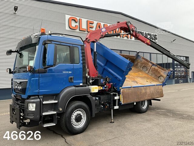 Man TGS 18.360 4x4 Euro 6 HMF 12 tonnimetrin kuormausnosturi Man TGS 18.360 4x4 Euro 6 HMF 12 Tonmeter laadkraan