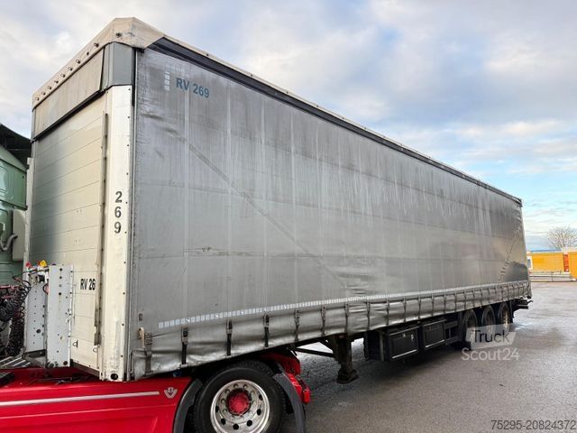 Semirimorchio con telone SCHMITZ CARGOBULL 3 Achs MEGA Liftachse Hubdach SAF-axles TÜV9/26