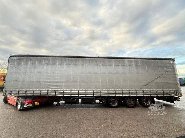 Semi-remorque bâchée SCHMITZ CARGOBULL 3 Achs MEGA Liftachse Hubdach SAF-axles TÜV9/26