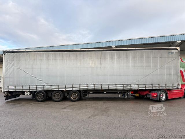 Semi-remorque bâchée SCHMITZ CARGOBULL 3 Achs MEGA Liftachse Hubdach SAF-axles TÜV9/26