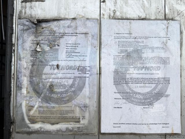 Semi-remorque bâchée SCHMITZ CARGOBULL 3 Achs MEGA Liftachse Hubdach SAF-axles TÜV9/26