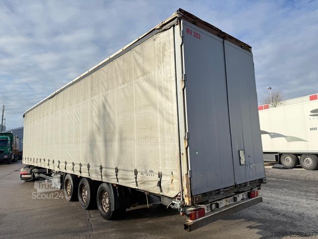 Otevřený návěs s plachtou KÖGEL 3 Achs MEGA Hubdach Liftachse SAF TÜV 01/2026