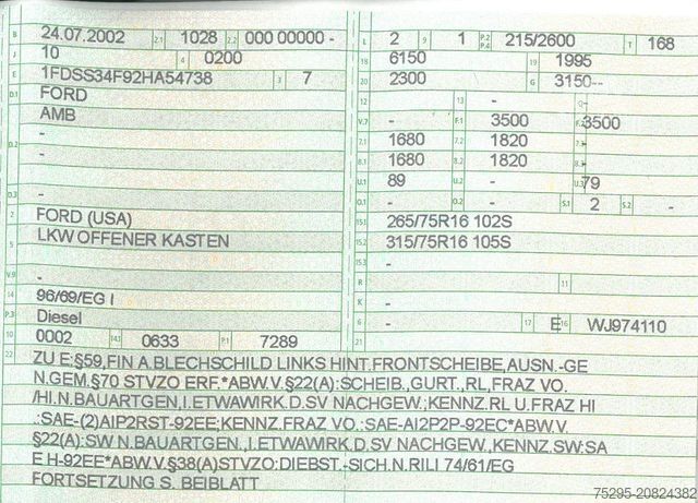 Pick-up FORD Pickup Showtruck für Motorräder AHK TÜV 02/27