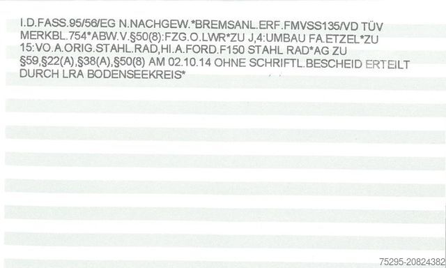 Pick-up FORD Pickup Showtruck für Motorräder AHK TÜV 02/27