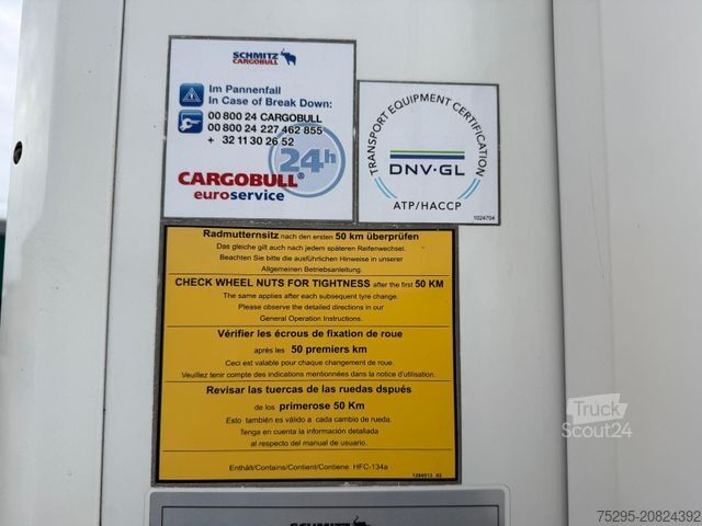Semi-remorque frigorifique SCHMITZ CARGOBULL 3Achs Carrier1350 Innen2,85 Doppelstock FRC9/27