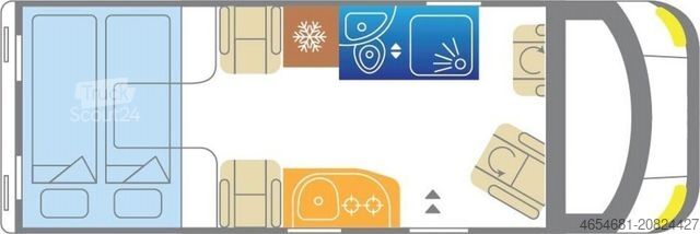 Kamper MEGAMOBIL Mega Twin 620 . 1.HAND#VOLL-AUSSTATTUNG#TOP