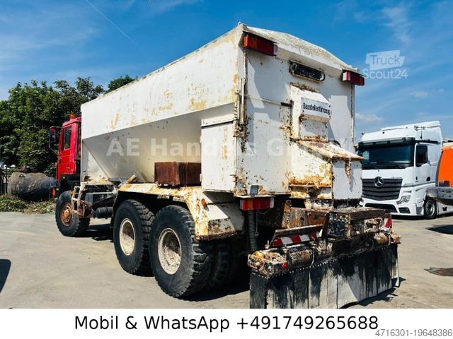 Camion per usi speciali MAN F10 BB 6x6 Bindemittelstreuer *Manual/Analog