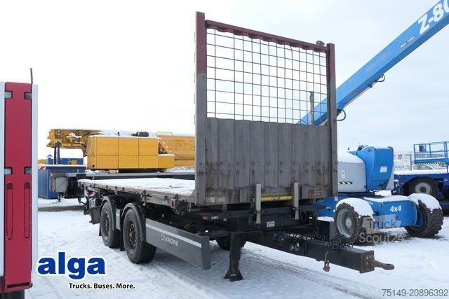 Remorque à châssis interchangeable KRONE ZZ, Tandem, BDF, 2.990kg EG, BPW, Luftfederung
