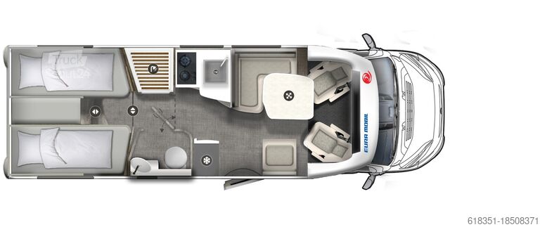 Camping-car semi-intégré EURA MOBIL PROFILA T 720 EB, Heavy Duty, MAXI 4,25 t