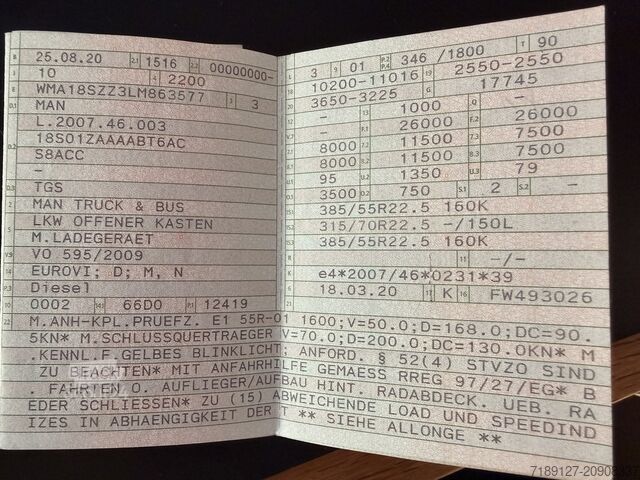 Camion plateau MAN L.2007.46.003