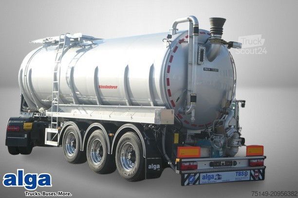 Tanker yarı römork KÄSSBOHRER STB  CT11, Edelstahl, Gülle, Börger, 30m³, Lift
