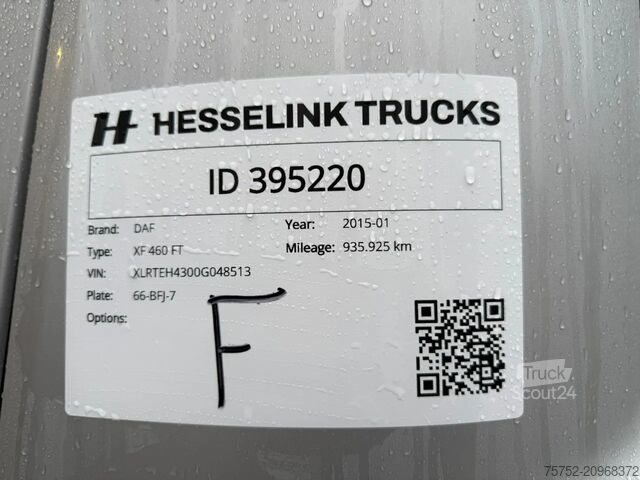 Estándar-SZM DAF XF 460 SSC Super Space Hydraulic NL Truck