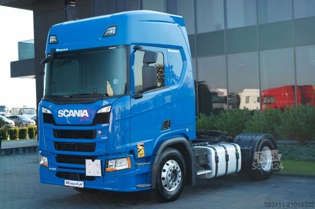 Standard tractor unit SCANIA R 450 / HYDRAULIKA / PE?NY ADR / RETARDER / I-PA