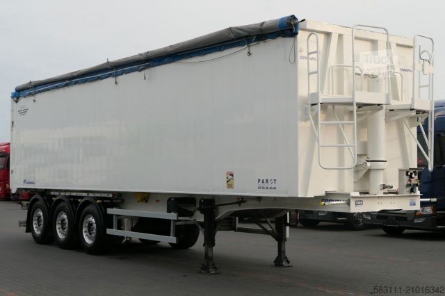 Tipper semitrailer BENALU WYWROTKA 59 m3 / ALUFELGI / 2021 ROK / MA?O U?YW