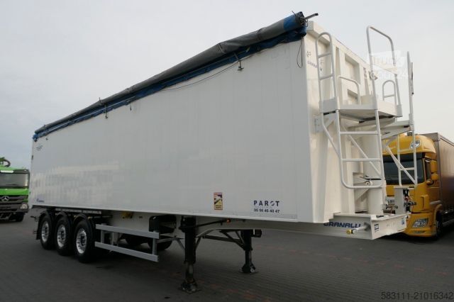 Tipper semitrailer BENALU WYWROTKA 59 m3 / ALUFELGI / 2021 ROK / MA?O U?YW