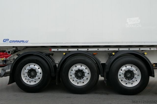 Tipper semitrailer BENALU WYWROTKA 59 m3 / ALUFELGI / 2021 ROK / MA?O U?YW