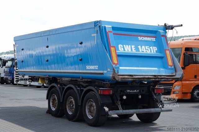 Полуприцеп-самосвал SCHMITZ CARGOBULL WYWROTKA 28 M3 / ALUMINIOWA / O? PODNOSZONA 