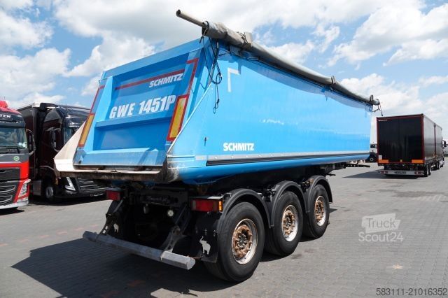 Полуприцеп-самосвал SCHMITZ CARGOBULL WYWROTKA 28 M3 / ALUMINIOWA / O? PODNOSZONA 