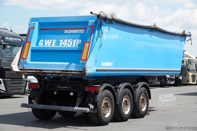 Полуприцеп-самосвал SCHMITZ CARGOBULL WYWROTKA 28 M3 / ALUMINIOWA / O? PODNOSZONA 