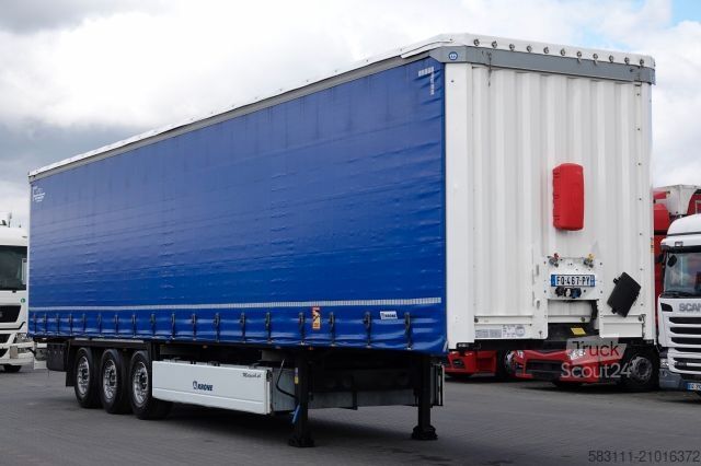 Otvorena poluprikolica sa ceradom KRONE FIRANKA STANDARD / KOSZ NA PALETY / 2020 R 