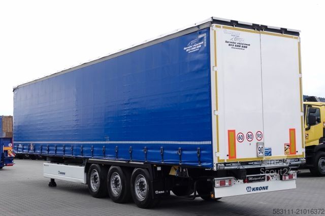 Otvorena poluprikolica sa ceradom KRONE FIRANKA STANDARD / KOSZ NA PALETY / 2020 R 