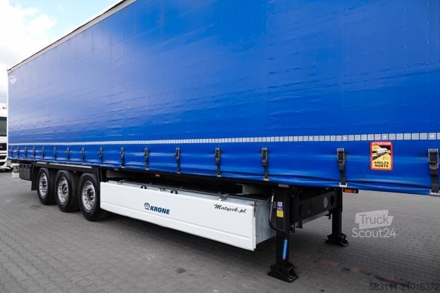 Otvorena poluprikolica sa ceradom KRONE FIRANKA STANDARD / KOSZ NA PALETY / 2020 R 