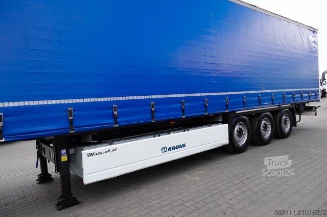 Otvorena poluprikolica sa ceradom KRONE FIRANKA STANDARD / KOSZ NA PALETY / 2020 R 