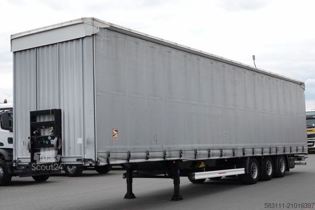 Open semitrailer with tarp KÄSSBOHRER FIRANKA / MEGA / LOWDECK / 2021 ROK / DACH PODNO