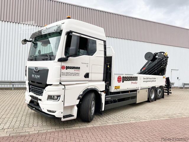 Autolaadkraan MAN TGX 26.510 6x2-4 LL CH TGX 26.510 6x2-4 LL, Kran Hiab X-HiPro 548 E-8, Lenk-/Liftachse, TwistLock 20Fuß, Funk, Retarder