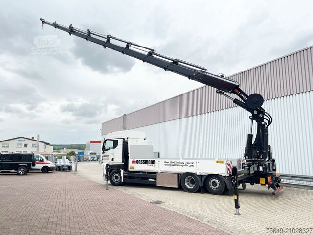Autolaadkraan MAN TGX 26.510 6x2-4 LL CH TGX 26.510 6x2-4 LL, Kran Hiab X-HiPro 548 E-8, Lenk-/Liftachse, TwistLock 20Fuß, Funk, Retarder