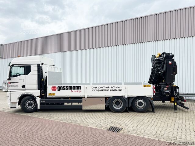 Autolaadkraan MAN TGX 26.510 6x2-4 LL CH TGX 26.510 6x2-4 LL, Kran Hiab X-HiPro 548 E-8, Lenk-/Liftachse, TwistLock 20Fuß, Funk, Retarder