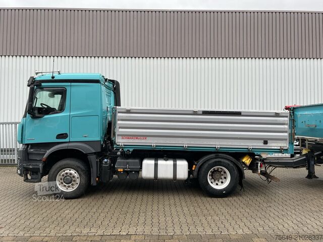 Camion-benne tricar Mercedes-Benz Arocs 1846 LK 4x4 HAD Arocs 1846 LK 4x4 HAD, HydroDrive, Retarder, Alu-Bordwände, ca. 10m³