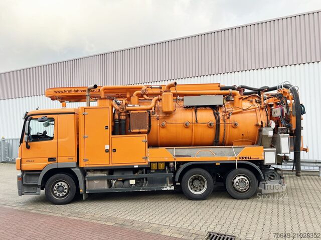 Special purpose truck Mercedes-Benz Actros 2544 L 6x2 Actros 2544 L 6x2, Lenkachse, Kroll Saug-/Spülwagen ca. 12m³, Funk