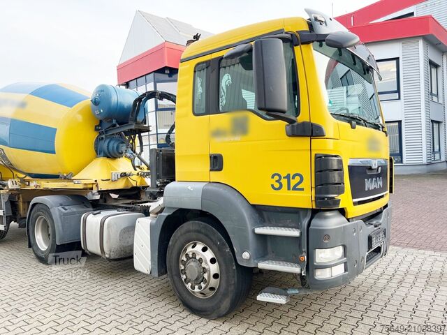 Mobil betongblandningsanläggning MAN TGS 18.440 4X4H BLS TGS 18.440 4X4H BLS, STETTER AM10FHAC Mischer ca. 10m³