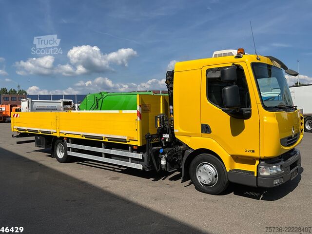 شاحنة رافعة Renault Midlum 220 Hiab 4 Tonmeter laadkraan
