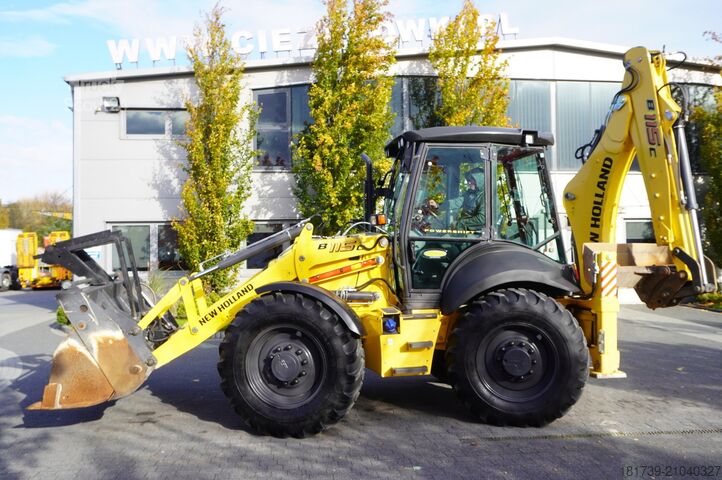Graaflaadmachine New Holland B 115 C backhoe loader / 1000 MTH !