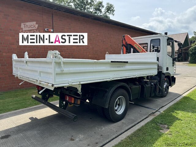 Třístranná sklápěcí dodávka IVECO ML75E16 3 S-Kipper Kran PK  9,4m-550 kg Greifer